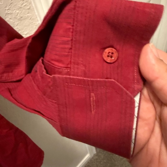 Cinch Men’s Red Casual Button Down Shirt size L - Picture 5 of 8